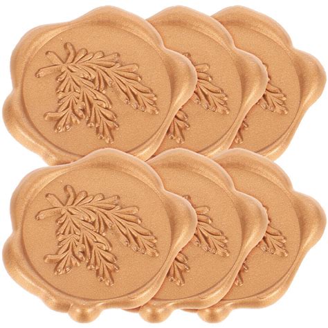 6 Pcs Aufkleber Mit Wachssiegel Wachssiegelstempel Rosmarin