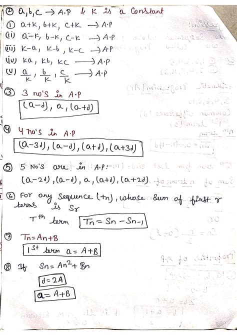 SOLUTION: Sequence and series formula sheet - Studypool 