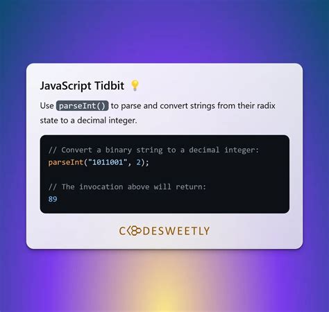 Parseint In Javascript How To Convert String To Decimal Codesweetly