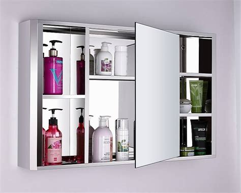 High Capacity Stainless Steel Bathroom Mirror Cabinet Zhongshan