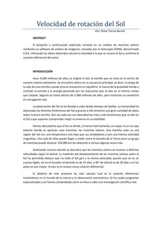 Artículo científico rotación diferencial PDF