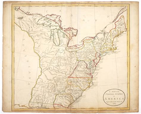 1783 Map Of The United States Map