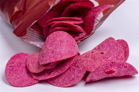 Red Chips Isolate. Close-up Potato Chips Stock Image - Image of fresh, healthy: 262687757