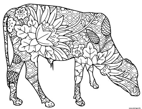 Coloriage Vache Animaux De La Ferme Jecolorie Hot Sex Picture