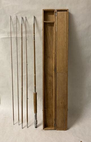 Vintage Split Bamboo Fly Rodcasting Rod Combo 5 Pieces 54 25 Oz