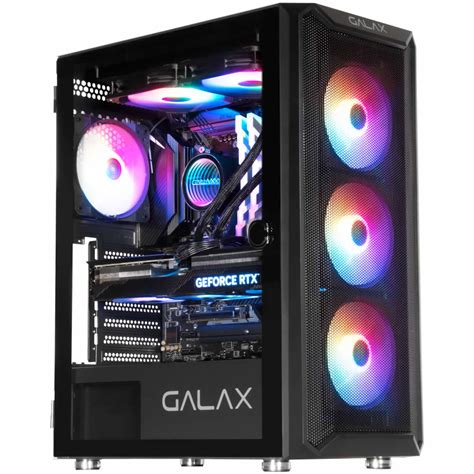 Gabinete Gamer Galax Revolution Preto C Fans Rgb Mm Lateral