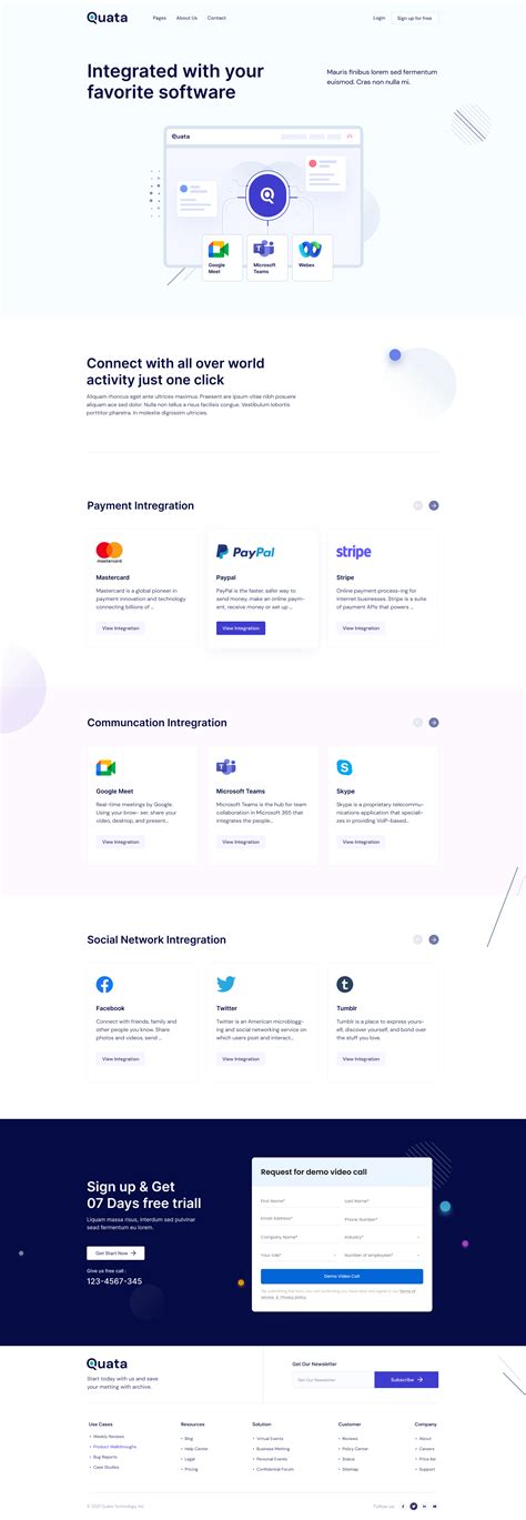 SaaS Landing apge by SixLock | ThemeForest