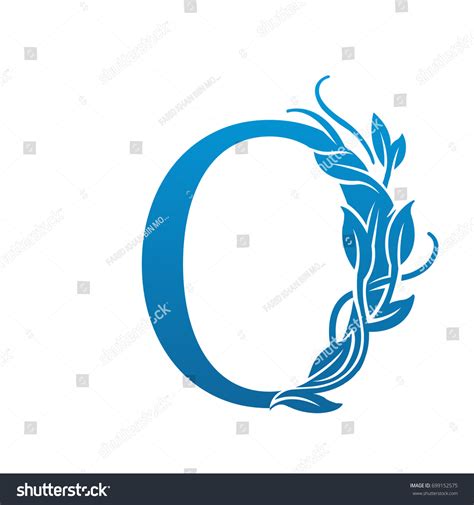 Vector Flourish Blue Letter O Logo Stock Vector (Royalty Free) 699152575 | Shutterstock