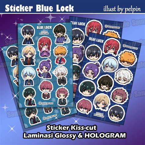 Sticker Anime Bluelock Bachira Isagi Chigiri Nagi Reo Rin Kunigami