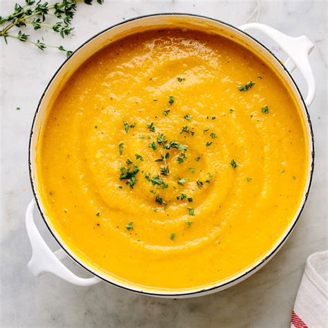 Vegan Pumpkin Soup Red Lentils Easy Healthy