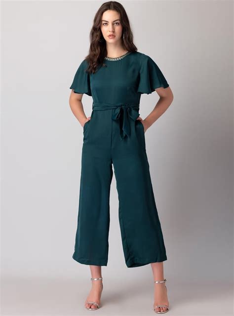 Buy Faballey Women Solid Belt Detailed Jumpsuit From Faballey At Just