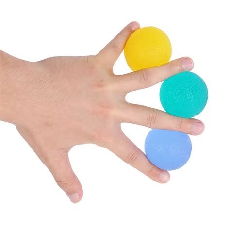 Buy 3 Color Silicone Hand Recovery Exercise Ball Hand