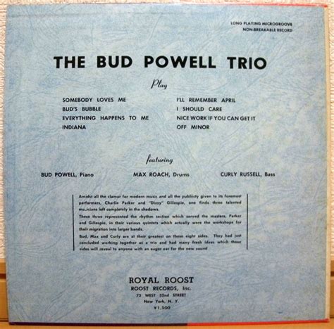 Yahoo Lpthe Bud Powell Tri