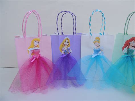 Disney princesa cumpleaños Goody Favor Glitter Tutu bolsas gracias