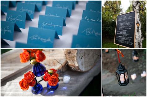 blue and orange wedding | Blue And Orange Wedding | Save the Date ...