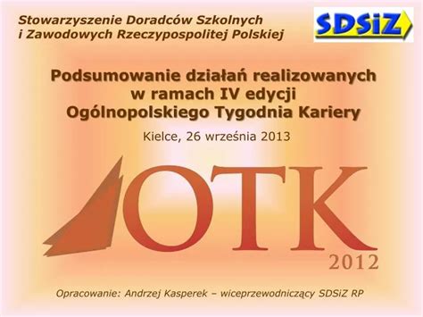 PPT Stowarzyszenie Doradców Szkolnych i Zawodowych Rzeczypospolitej