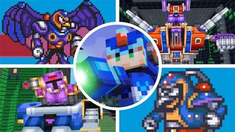 Minecraft X Mega Man X Dlc All Bosses All Boss Fights Ending Pc