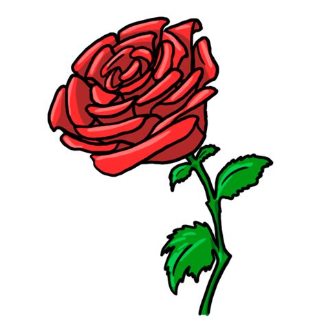 Free Rose Cartoon Drawing, Download Free Rose Cartoon Drawing png ...