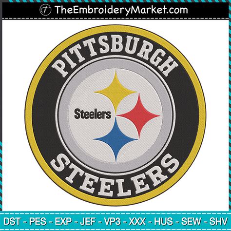 Pittsburgh Steelers Embroidery Designs File Football Machine