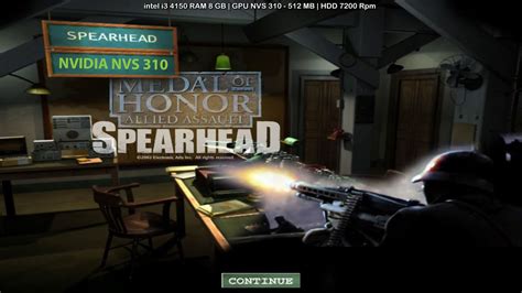 Medal Of Honor Spearhead NVIDIA NVS 310 Dell Optiplex 3020 SFF I3