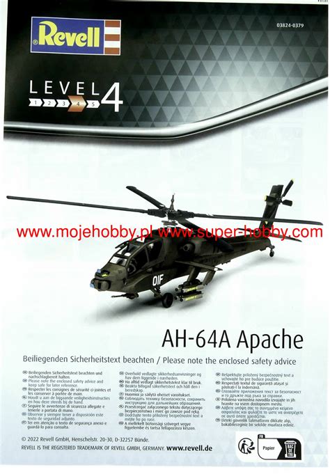 AH 64A Apache Model Do Sklejania Revell 03824