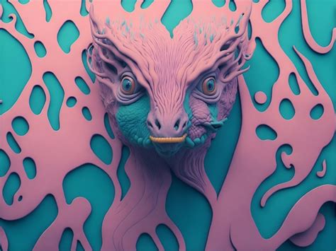 Premium Photo | Weird animal abstract wallpaper in pastel colors Ai ...