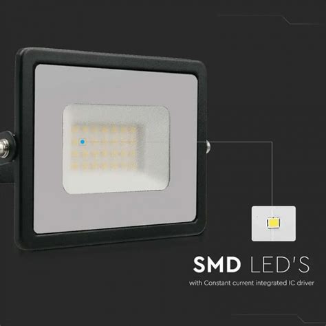 REFLECTOR LED SMD 30W 4000K IP65 NEGRU