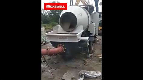 Daswell Concrete Mixer Pump Working In Philippines YouTube