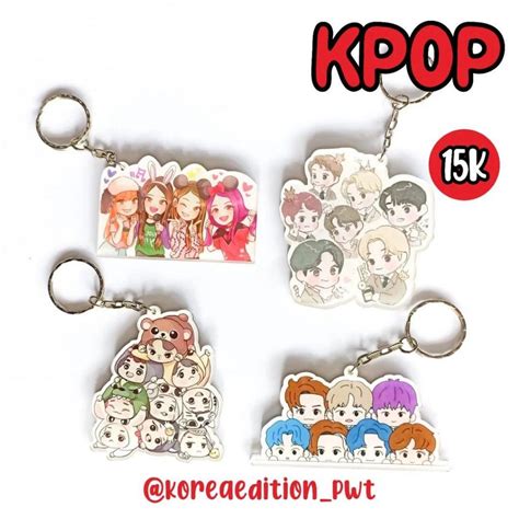 Gantungan Keychain Acrylic Keyring Keychain Kpop Chibi Blackpink