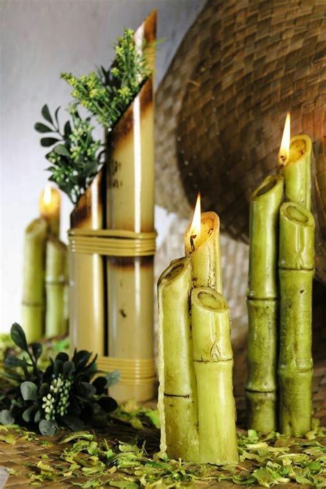 Bamboo Candle Candles Bamboo Crafts