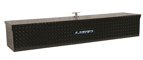 Lund 60 Inch Flush Mount Truck Tool Box Black Aluminum 74460fm