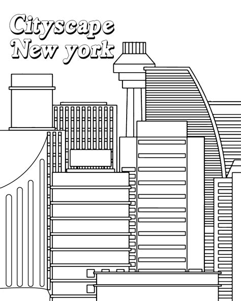 New York Coloring Page Coloring Page