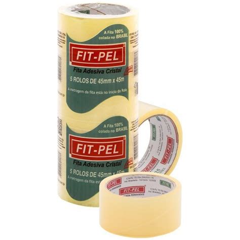 Fita Adesiva Larga P Empacotamento 45mm X 45m C 05 Unidades FITPEL