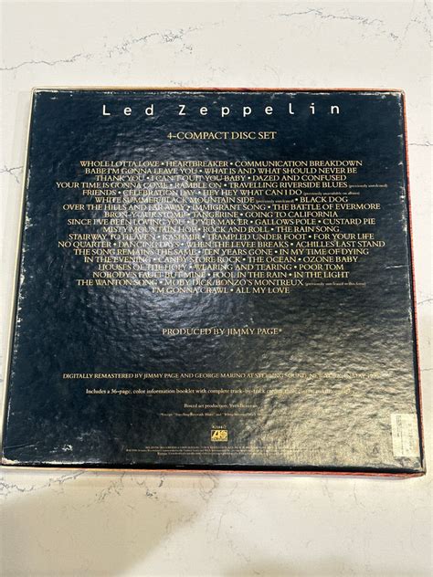 Led Zeppelin Led Zeppelin 4 CD Box Set With Book Insert Rip On Box