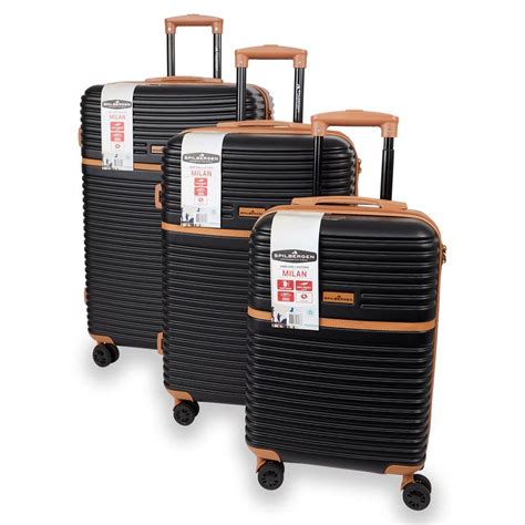 Three Piece Milan Suitcase Set From Spilbergen Action Webshop Nl