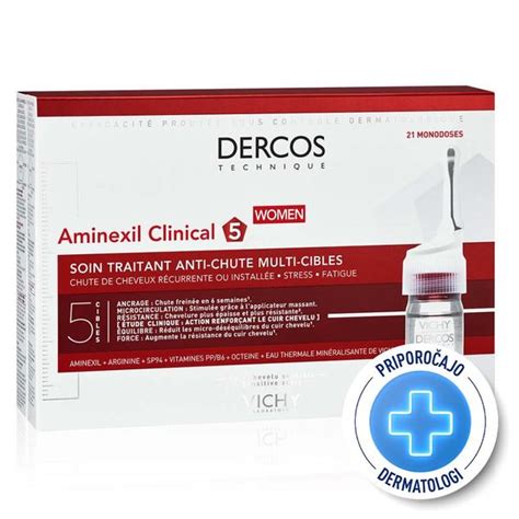 Vichy Dercos Aminexil Clinical Ampule Proti Izpadanju Las Za Enske