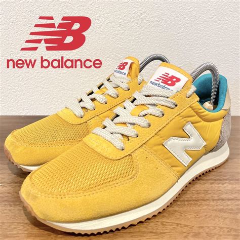 【目立った傷や汚れなし】new Balance U220dd2 ニューバランス イエロー レディース ローカットスニーカー カジュアル