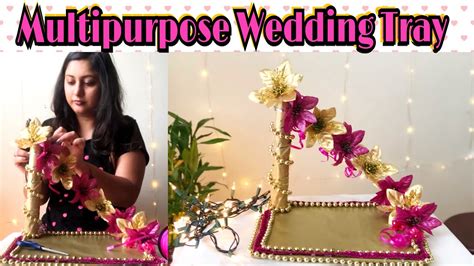 Wedding Tray Trousseau Packing Multipurpose Tray Decoration Payal