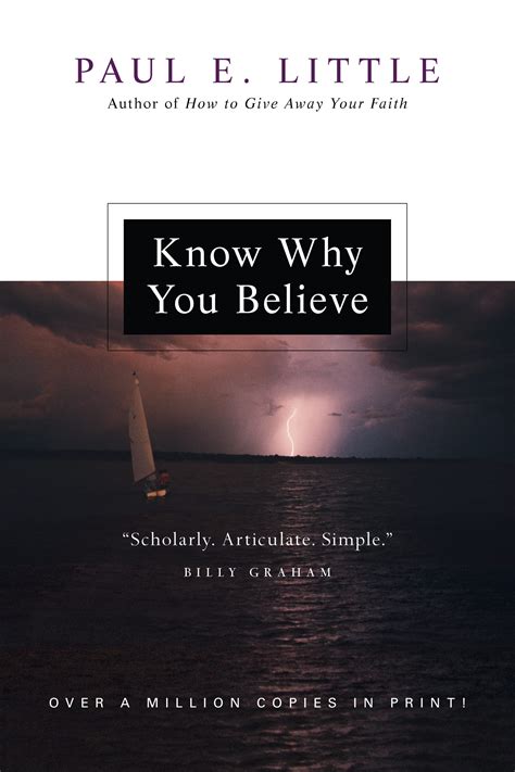 Know Why You Believe Paul Little