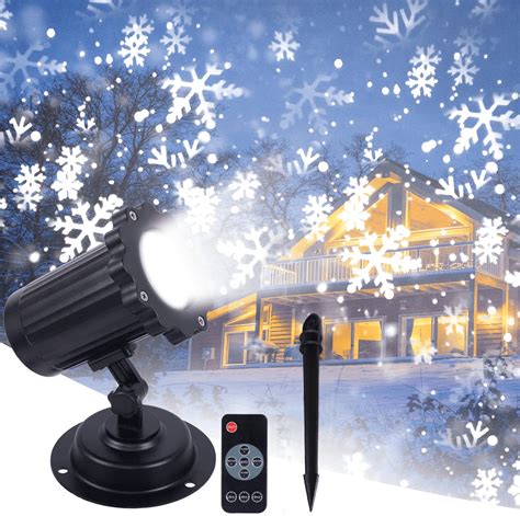 MEIPER Outdoor Snowflake Projection Lights IP65 Waterproof Christmas