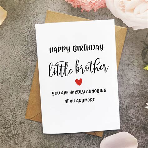 Happy Birthday Little Brother Cards