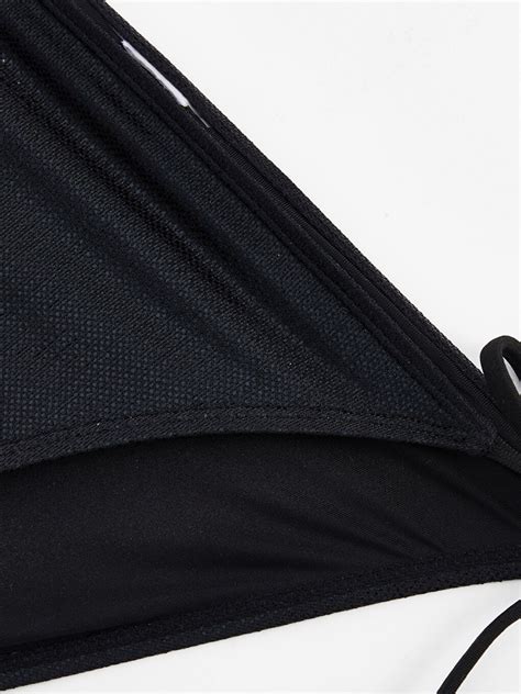 LCW DREAM Siyah Kendinden Desenli Kadın Bikini Alt S BM Z CVL LCW