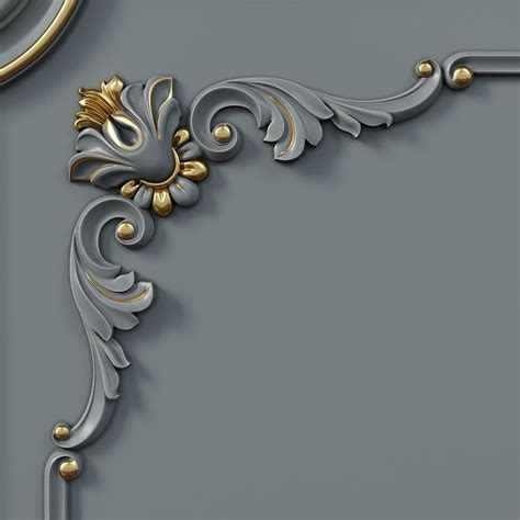 Wall Molding Boiserie Classic Panels On Behance Wall Molding Wall