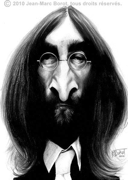 Pin By Jennifer Siefert On Caricatures John Lennon Celebrity Caricatures Funny Caricatures