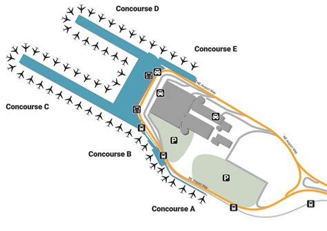 Pdx Airport Terminal Map