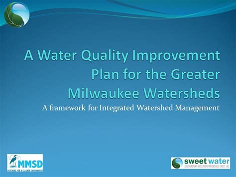 Water Quality Improvement Plan Sweet Water