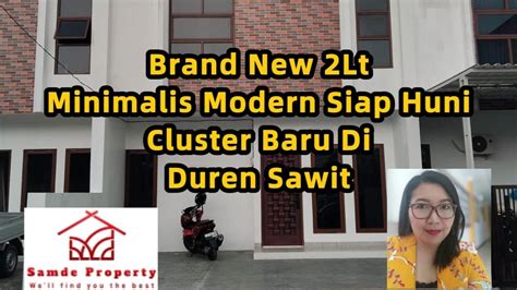 Brand New 2lt Cluster Dkt Kntr Kec Duren Sawit