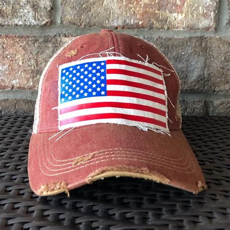 American Flag Hat American Flag Unisex Hat Mens Hat Etsy