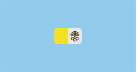 Bandera Ciudad Del Vaticano Emoji On Toss Face March