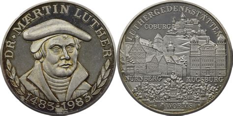 Deutschland Medaille 1983 Auf Martin Luther 1483 1546